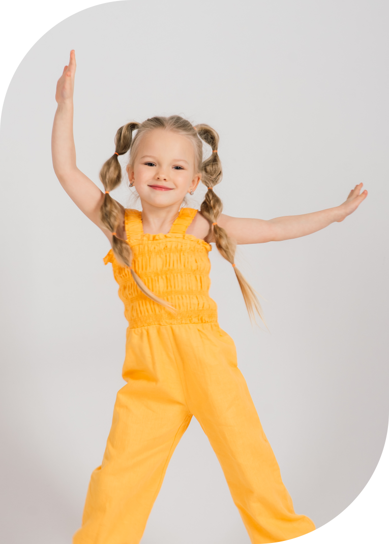 Child learning mindfulness and calm